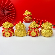 4Pcs "Wealth Fuman" Lucky Nefu Bag Office Home Lucky Cover Lucky Ornament Home Decorative Accessorie