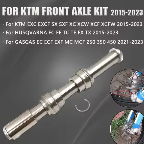 2015-2023 Motorcycle Front Axle Wheel Hub Shaft Spacer Bushing Nut Kit For KTM HUSQVARNA GASGAS EXC 