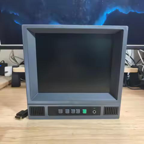 10.4 Inch CRT Monitor Style Retro Arcade Game Console Portable Display Mini Monitor With Stereo For 