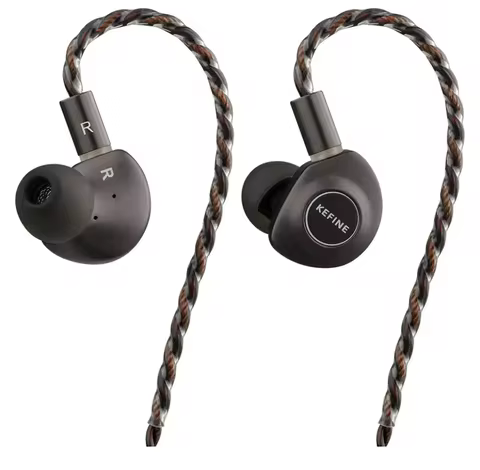 KEFINE Delci 10mm DLC+PU Diaphragm Dynamic Driver Hifi Wired IEM Earphones with CNC Metal & Detachab