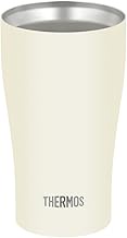 Thermos JDY-341C MTWH Vacuum Insulated Tumbler, 11.5 fl oz (340 ml), Matte White, Dishwasher Safe, V