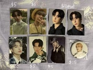 【放】Ateez 小卡、襟章 seonghwa, yunho, mingi, wooyoung