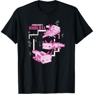 Minecraft Pink Axolotl Pond Men T-Shirt