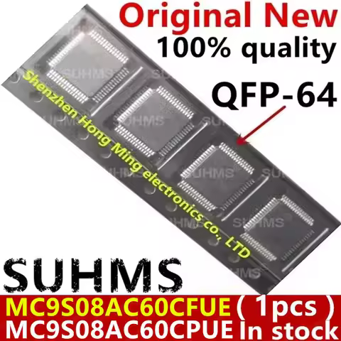(1piece)100% New MC9S08AC60 MC9S08AC60CFUE MC9S08AC60 CFUE MC9S08AC60CPUE MC9S08AC60 CPUE 1M58Y QFP-