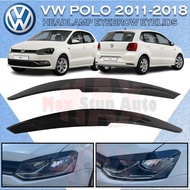 VOLKSWAGEN POLO 2011-2018 HEADLAMP EYEBROW EYELIDS FRONT HEADLIGHT LAMP EYE BROW EYE LIDS TRIMS VW P
