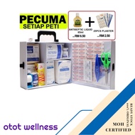 FIRST AID KIT / EMERGENCY KIT / PETI PERTOLONGAN CEMAS [ GYM/RESTAURANT/HOME/OFFICE/HOSTEL ] (19 ITE