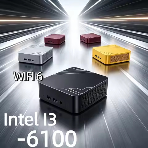 2026 Mini Compact Slim i3-6100 Laptop Win 16GB RAM 1TB/2TB SSD 4K HD WiFi6 BT5.2 Daily Notebook