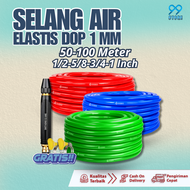 SELANG AIR ELASTIS 50/100 METER (1/2-5/8-3/4 INCH) FREE SEMPROTAN / SELANG TAMAN KEBUN CUCI MOBIL L