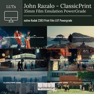 [LUTs/PowerGrade] John Razalo - ClassicPrint 35mm Film Emulation PowerGrade Davinci Resolve