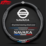 【Round & D-type】Nissan Navara Leather Car Steering Wheel Cover Comfortable and Non-slip For Navara n