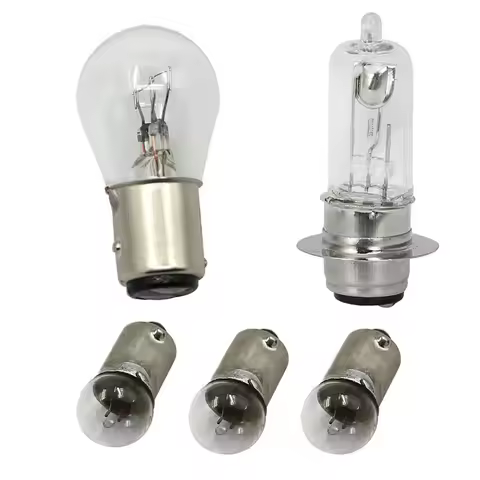5PCS Headlight Taillight Rear Bulb 6v 25w/25w For Honda C50 C65 C100 C102 C105 CA105T C110 C111 CA20