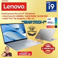 #LP174 USED LENOVO PRO 14 Performance Ultrabook INTEL i9-12900H 16GB 512GB SSD INTEL IRIS XE GRAPHIC