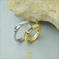 cincin kawin couple emas putih dan platinum