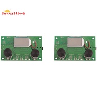 2 Pieces Digital FM Receiver Module, Radio Receiver Module Digital Stereo Board LCD Display  PLL 76.