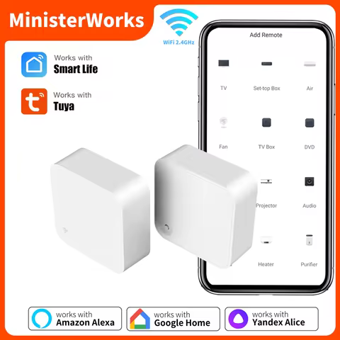 Tuya WiFi IR Remote Control With Multi-mode Gateway Zigbee Hub for Smart Home via APP Smart Life Wor