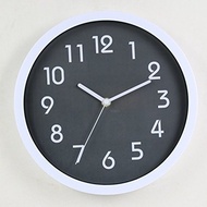 HITO Modern Colorful Silent Non-ticking Wall Clock- 10 Inches (Gray)