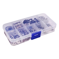 Stainless Steel Flat Washers Set 580 Pcs, 9 Sizes - M2 M2.5 M3 M4 M5 M6 M8 M10 M12