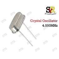 4.000MHZ Quartz Crystal Oscillator, Clock, Frequency, Low Profail 4.000 MHz