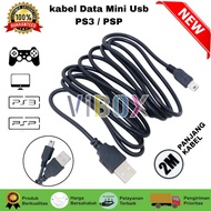 Mini Data Cable USB Charger cas stick 2M - stick For Game playstation PSP PS 3 PS3 Compatible Fast C