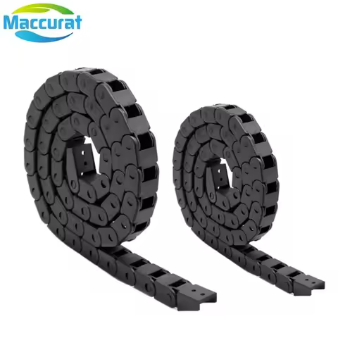 3D printer parts 1M Black Nylon Cable Drag Chain Wire Carrier for 3D Printer CNC Machine 10x10mm 7x7