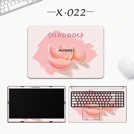 Huawei  Matebook D 14 2024, MDG-32 3pcs ABC No Residue Costomized Computer Laptop Precut Decal Skin 