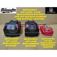 MILWAUKEE M18 FUEL 18V 3.0AH 6.0AH 9.0AH REPLACEMENT BATTERY M18B3 M18B6 M18B9 FCHS-122C CHPX-502 BP