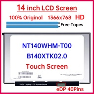 14 Inch HD Laptop LCD Touch Screen NT140WHM T00 NT140WHM-T00 B140XTK02.0 Display Matrix Panel Replac
