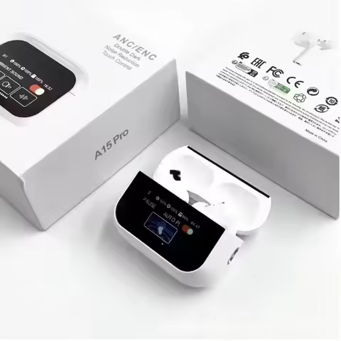 ChengTuo A10pro True Wireless Bluetooth Earbuds with LCD Color Screen Intelligent Touch Control Nois