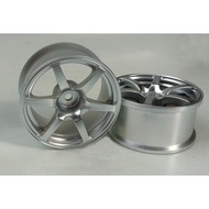 Mikuni Factory RC 1/10 Rims DW-1329MS AVS Model T6 Wheel Offset9 Matte Silver (2pcs)