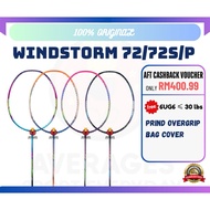 【READY STOCK】100% Original Windstorm 72/72S/ 72Speed/72Power 6U Badminton Racket 【FREE GRIP & BAG CO