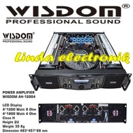 power wisdom ah 12004 wisdom ah12004 4 x 1200 watt original