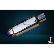 J'S RACING 2" universal sport rear muffler car exhaust (Blue Tail) js racing
