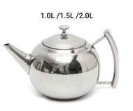 Teapot Coffee Tea Pot Kettle Teko Kopi with Filter Strainer Cerek Air Dapur Polished Stainless Steel