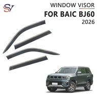 premium-Injection Car Wind Deflectors for BAIC BJ60 2026 Rain Shield Side Wind Deflector Window Viso