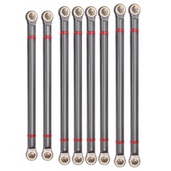 RC Cars Hobby 8pcs/lot Alloy Link Rod 313MM Wheelbase Suit for Axial SCX10 1/10 RC Crawler Car Parts