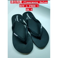 FIPPER SLIM Rubber for Women in Black Size UK5