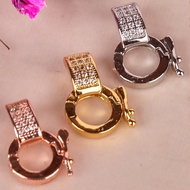 Thai Buddha Brand Rope Strap Buckle Pendant Thailand Amulet Rope Accessories Universal Buckle Pendant Buckle Necklace Connection Buckle Zircon Pendant Buckle Head Amulet Strap Chain Buckle 3.16
