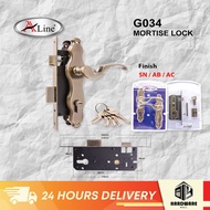 Aline G034 Mortise Door Lever Handle Lock Kunci Pintu Rumah Wood Metal Grill Main Gate Grille Welding Pagar Besi LT0