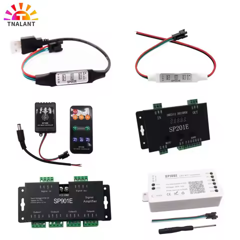 WS2811 WS2812B WS2813 WS2815 RGB LED Pixels Strip Light Controller SP002E SP105E SP106E SP107E SP108
