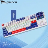 SMAILWOLF MK87 บลูทูธคีย์บอร์ดไร้สาย E-Sports เกม Full Key Hot Plug แป้นพิมพ์ที่กําหนดเอง