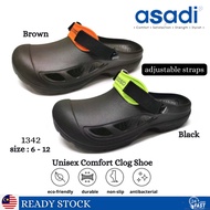ASADI Superbrand Adjustable Clog Shoe MJA - 1342 | Kasut Clog Unisex ASADI  [ Ready Stock + Fast Del