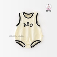 ABC 3-hole body with black border and black lettering, children's fashion, boys' body, children's bo
