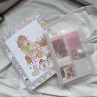 album gambar photo album Frosted A6A5 Fixed Interstitial Photo Album Photo Postcard Storage Book Han