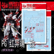 XUEYAN XY MODEL DECAL - PG-17 - Fluorescent WATER DECAL FOR 1/60 PG ASTRAY RED FRAME KAI MODEL