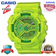 (Ready Stock) Original G-Shock GMA-S110CC-3A Men Sport Watch Dual Time Display 200M Waterproof and Shockproof World Time LED Auto Light Sports Wrist Watches with 2 Year Warranty GMA110/GMA-110 Green