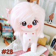 20CM ตุ๊กตาไอดอล Idol Girl Doll DIY Pink Green Red Long Hair Plush Toys Black Pink Lisa Jennie Jisoo