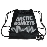 Arctic Monkeys Mesh Bag ArcticMickeys Drawstring Bag Lopez Music Rock Band String Bag/