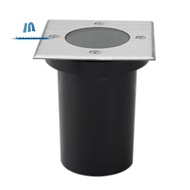 GU10 Outdoor Ground Spot Landscape Square Lamp Housing, Floor Lamp for GU10 Bulb