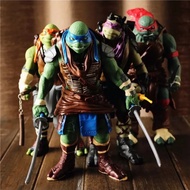 4 นินจาของเล่นเต่าทอง TMNT ที่สามารถเคลื่อนย้ายตุ๊กตารุ่นมือ 2014 Movie Edition 4 Teenage Mutant Nin