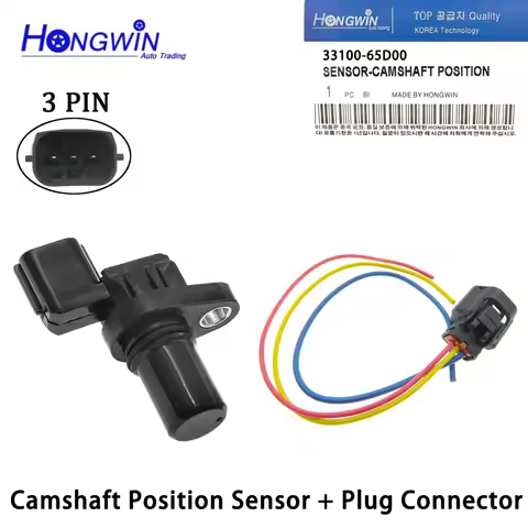Camshaft Position Sensor & Plug 33100-65D00 For Chevrolet Tracker Suzuki Vitara 2.0 2.5 99-04 332205